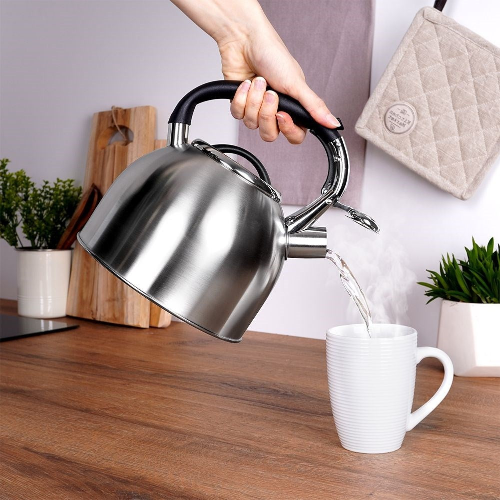 Kettle in Stainless Steel with Automatic Whistle