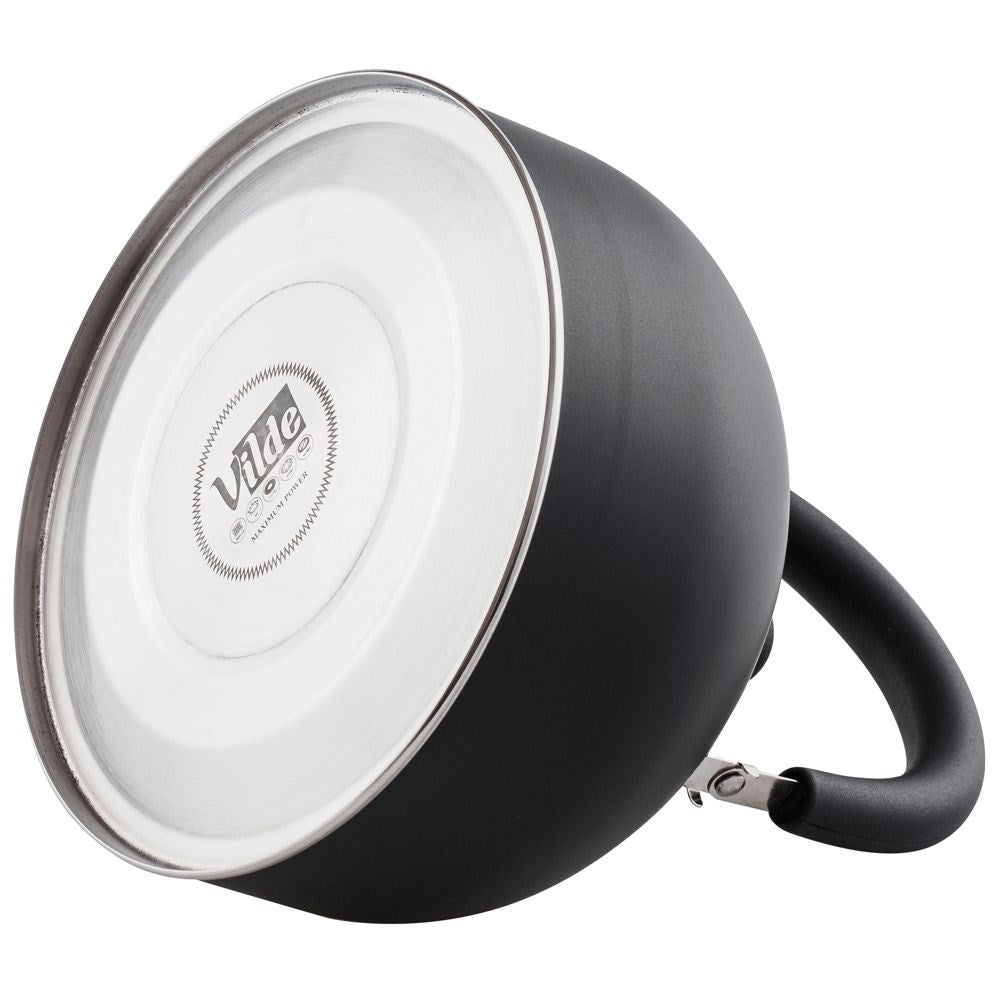 Kettle in Stainless Steel with Tiltable Whistle