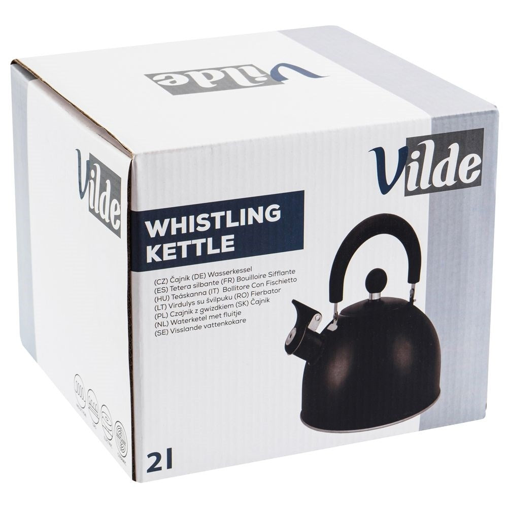 Kettle in Stainless Steel with Tiltable Whistle