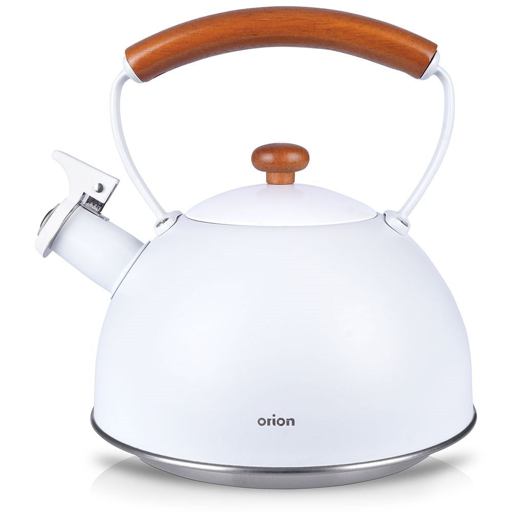Kettle with whistle, steel, gray, WHITELINE, 2.9 l
