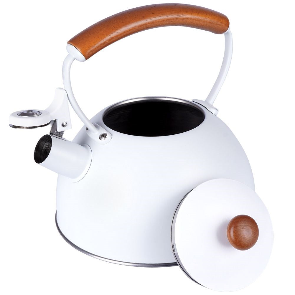 Kettle with whistle, steel, gray, WHITELINE, 2.9 l