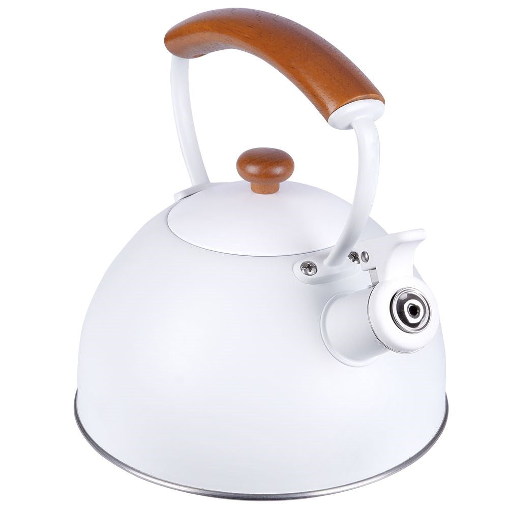 Kettle with whistle, steel, gray, WHITELINE, 2.9 l