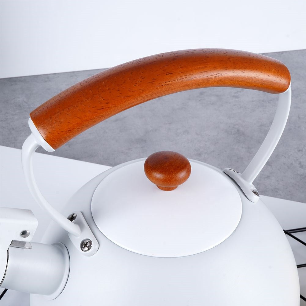 Kettle with whistle, steel, gray, WHITELINE, 2.9 l
