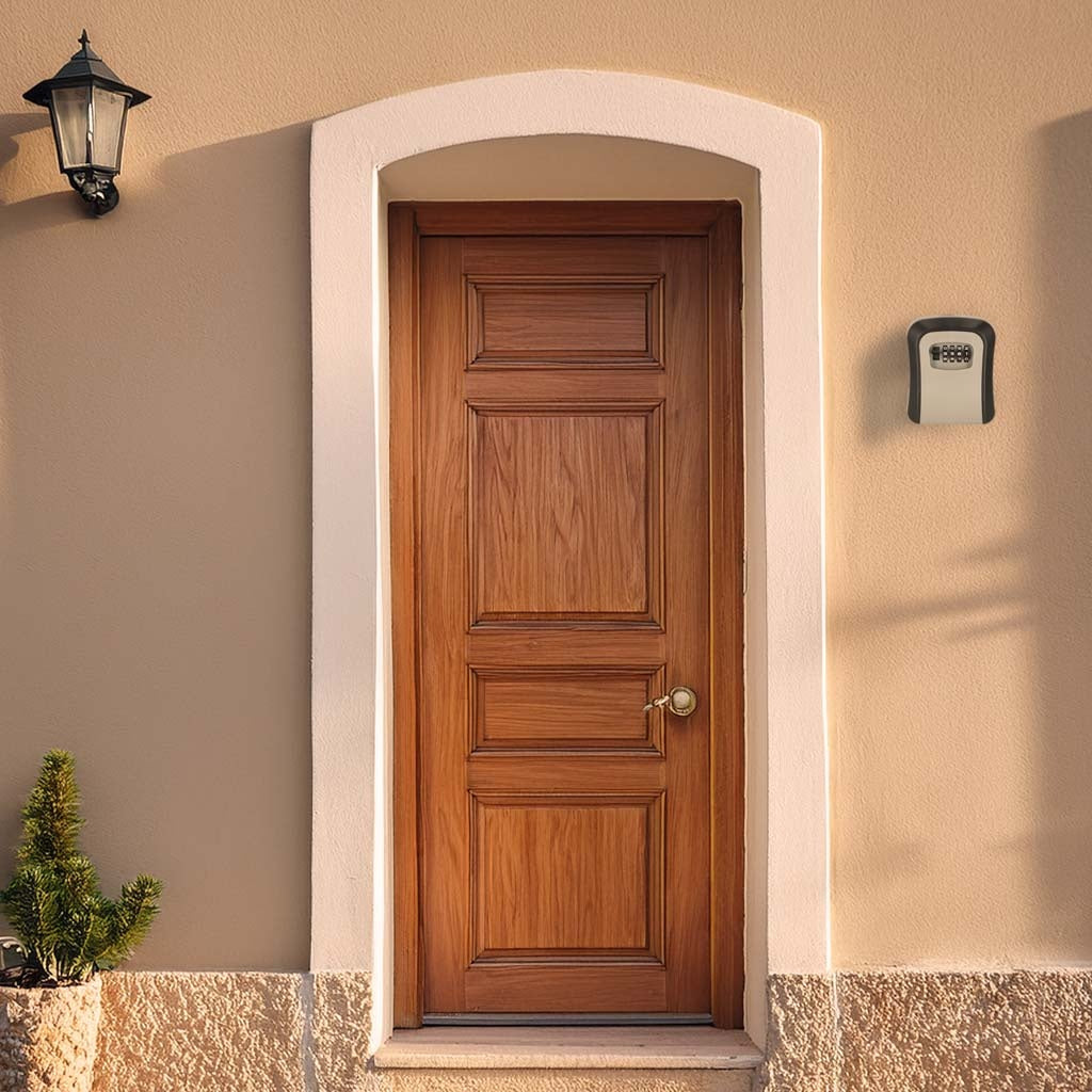 Key Lock Box Wall-Mount Safe with Code Lock