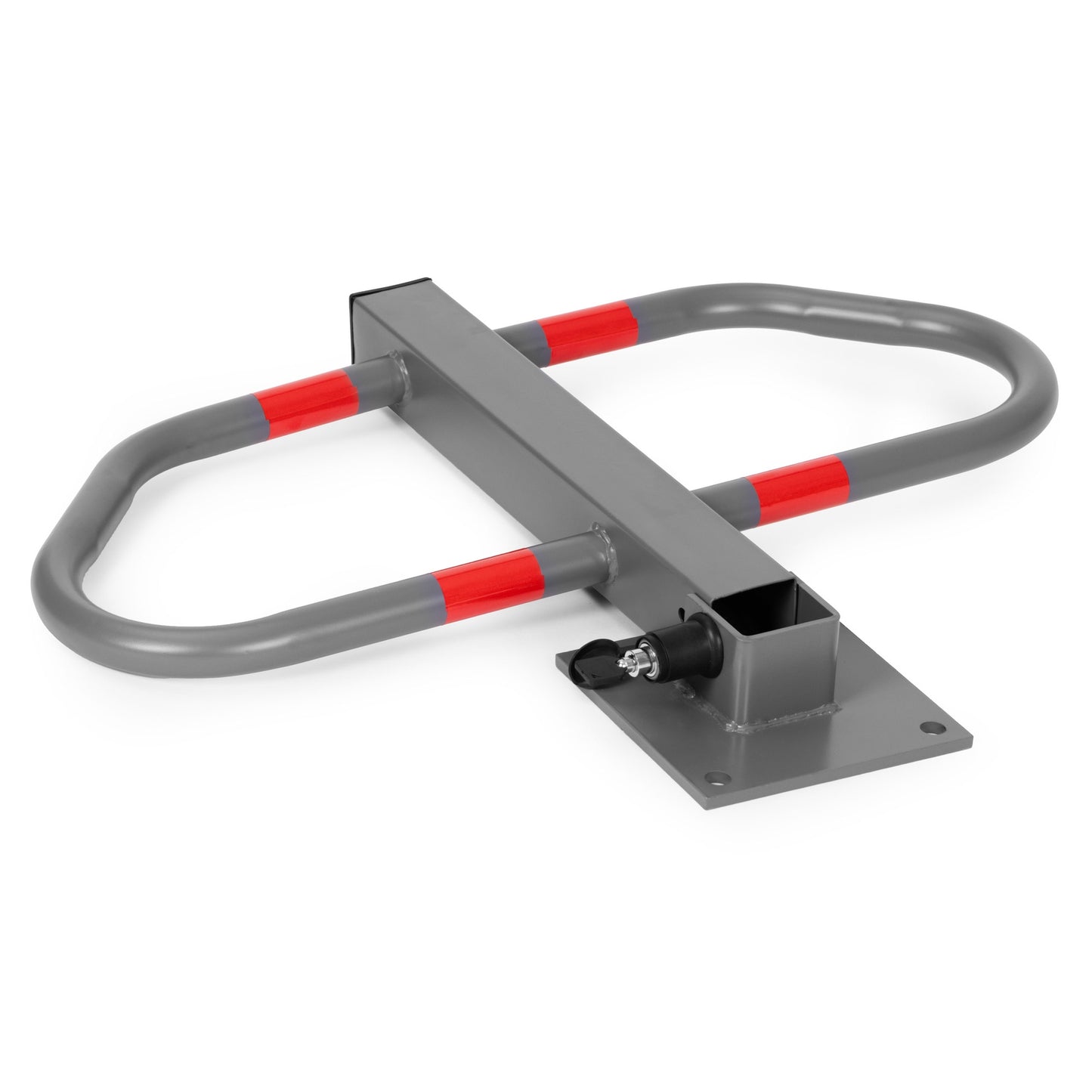 Key-Operated Folding Parking Lock, 50 cm, Reflective