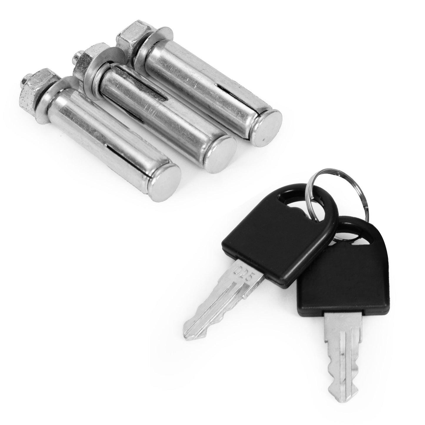 Key-Operated Folding Parking Lock, Iron, 40 cm