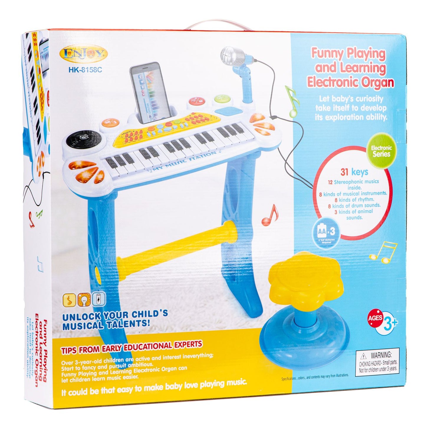Keyboard organ piano with microphone mp3