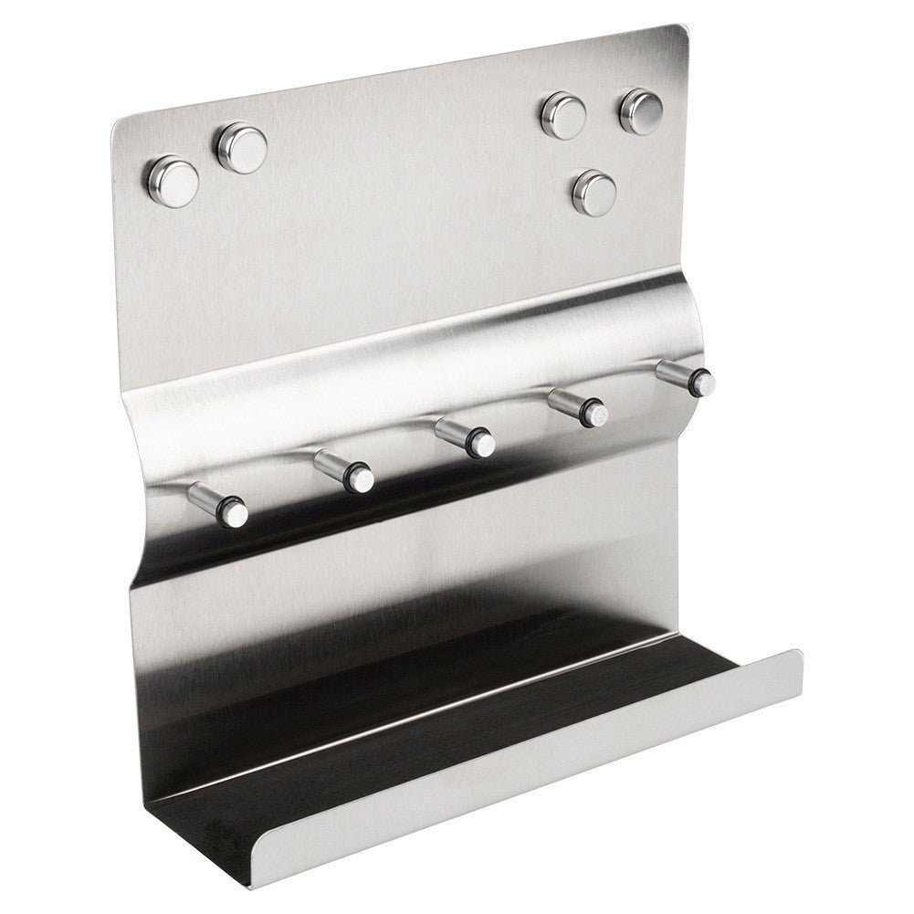 Key hanger with shelf, steel