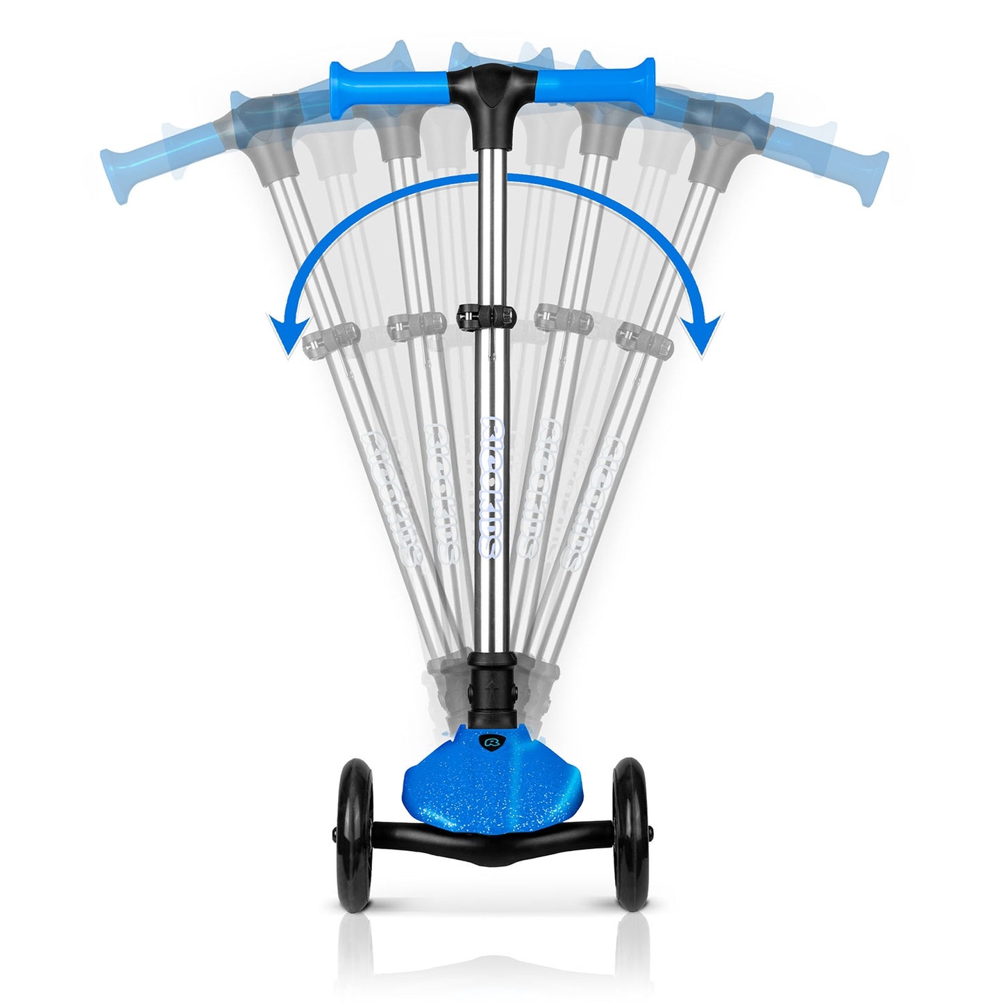 Kids' 3-Wheel Balance Scooter with LED Lights, Blue