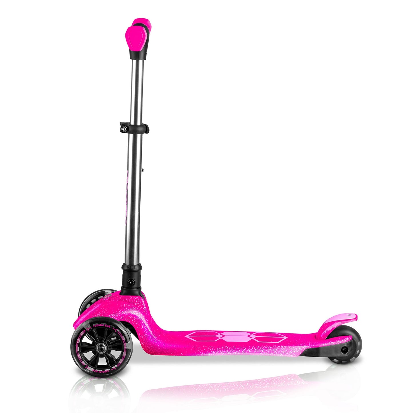 Kids' 3-Wheel Balance Scooter with LED Lights, Pink