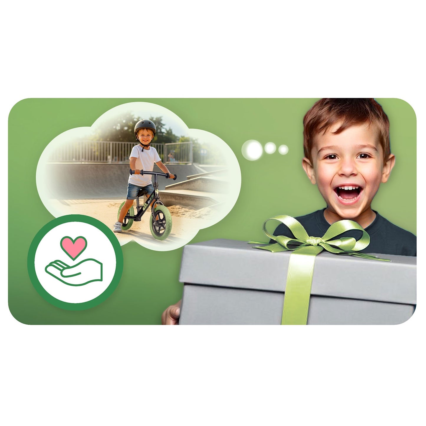 Kids' Balance Bike, Adjustable Seat, Lightweight
