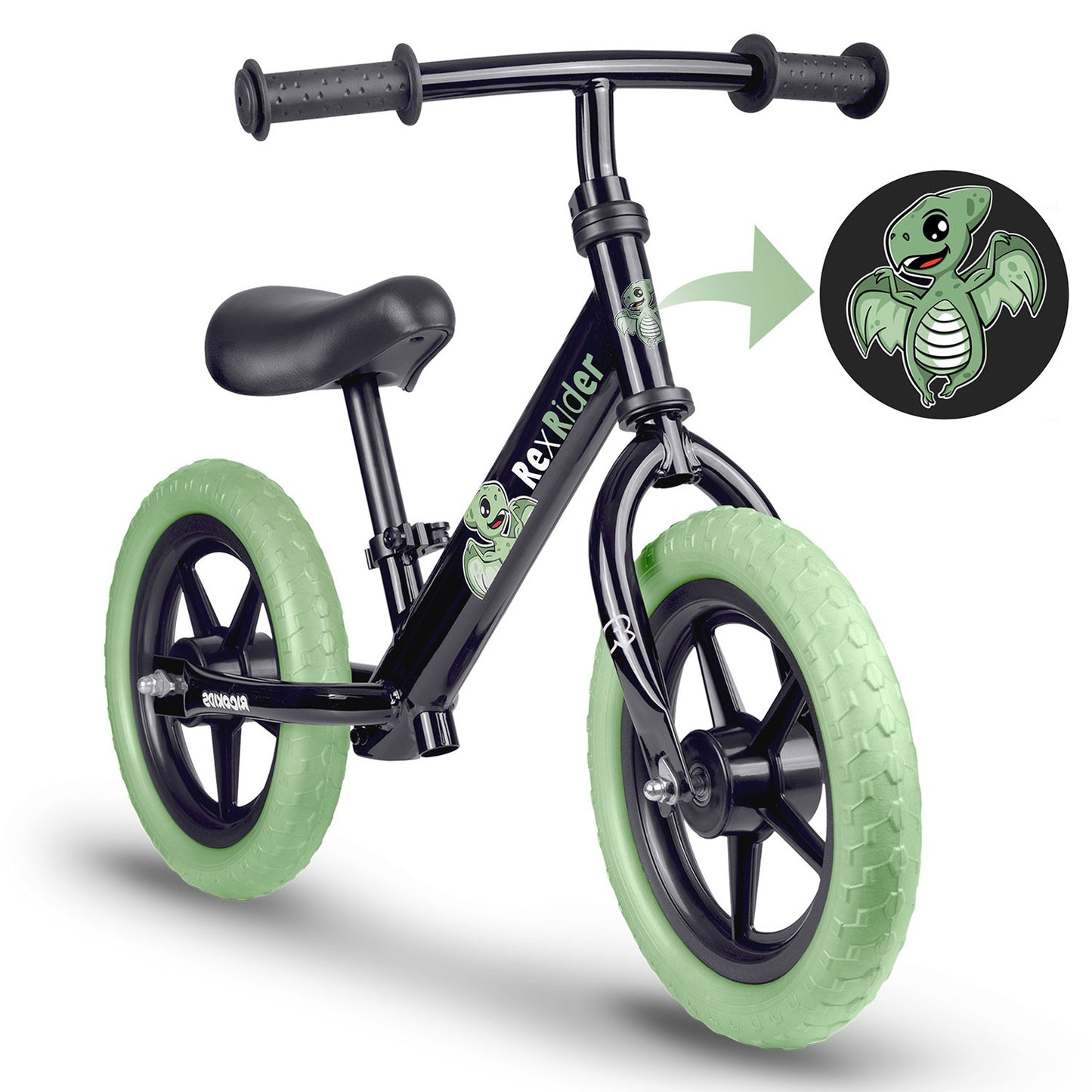 Kids' Balance Bike, Adjustable Seat, Lightweight
