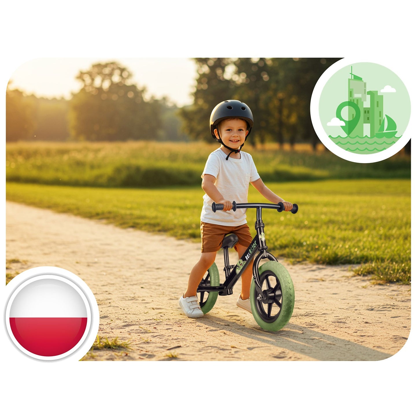 Kids' Balance Bike, Adjustable Seat, Lightweight