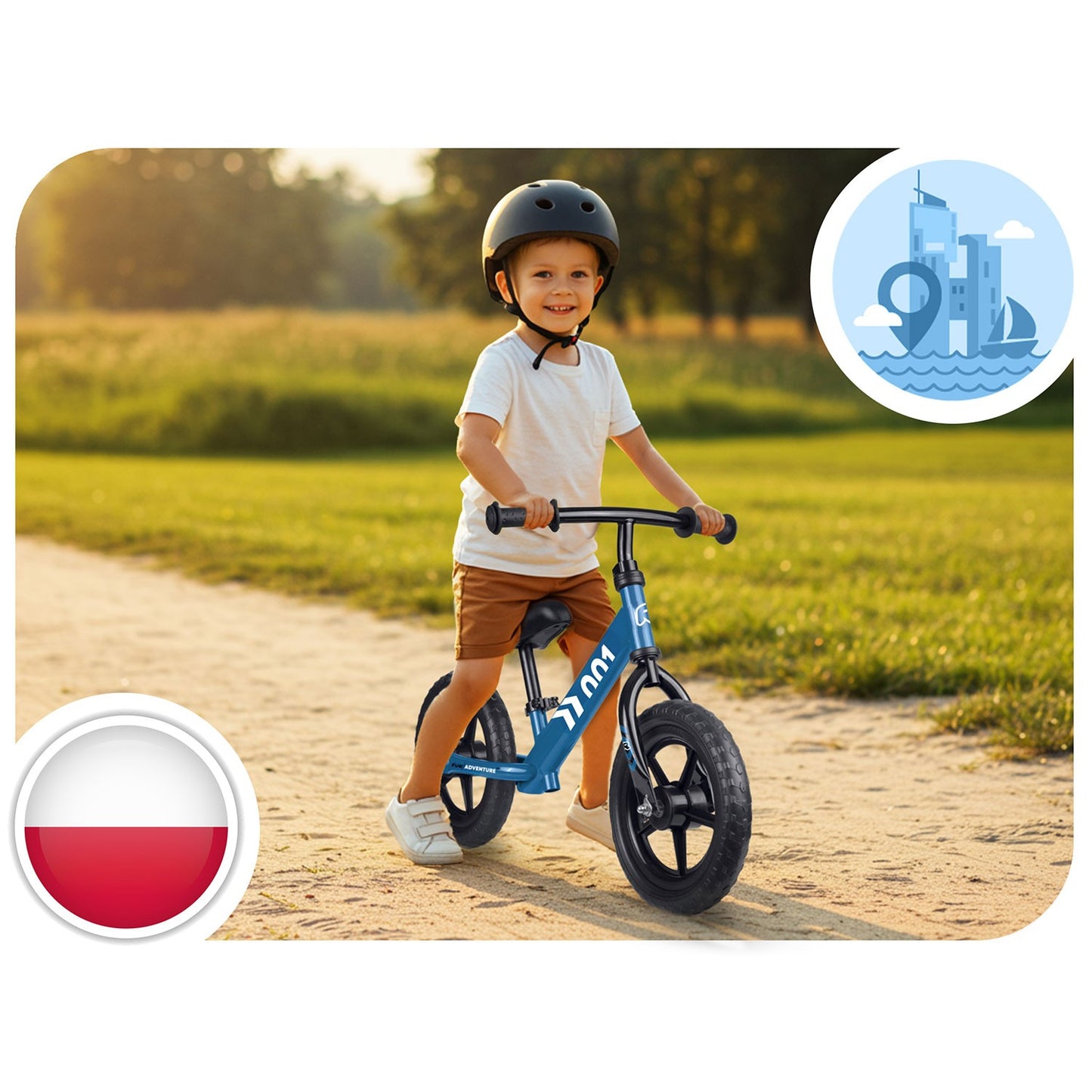 Kids Balance Bike, Adjustable Seat, Lightweight Design