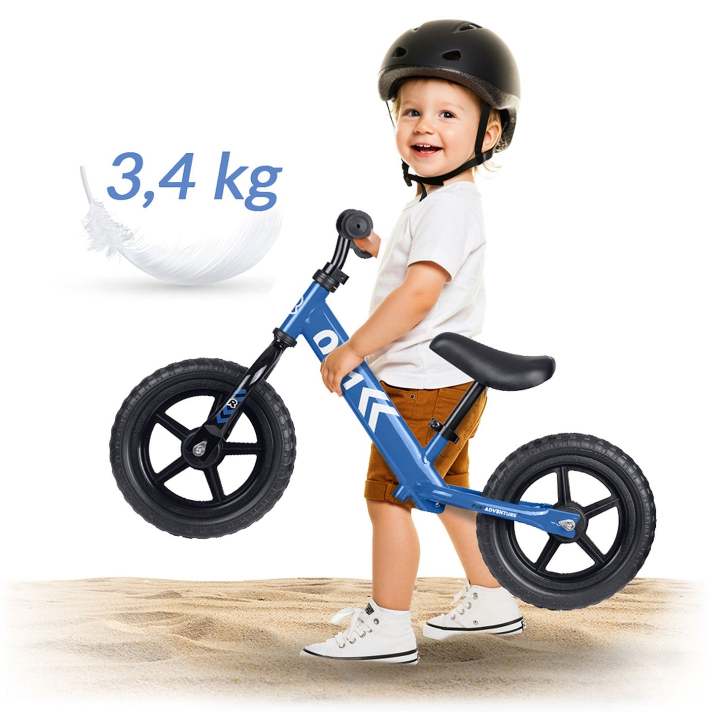 Kids Balance Bike, Adjustable Seat, Lightweight Design