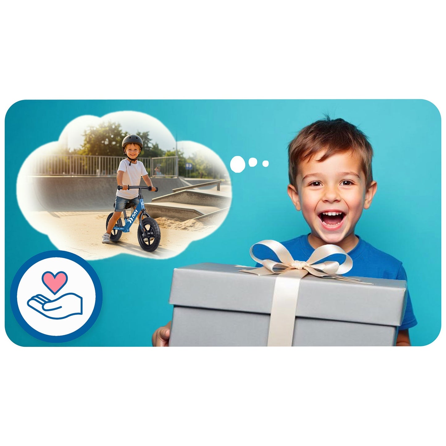 Kids Balance Bike, Adjustable Seat, Lightweight Design
