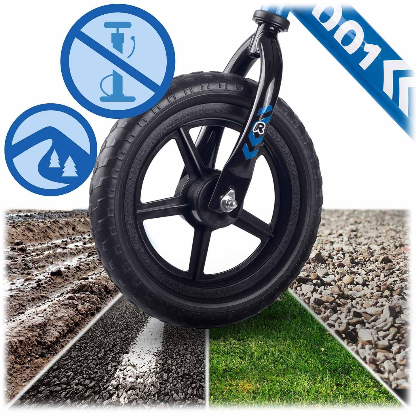 Kids Balance Bike, Adjustable Seat, Lightweight Design