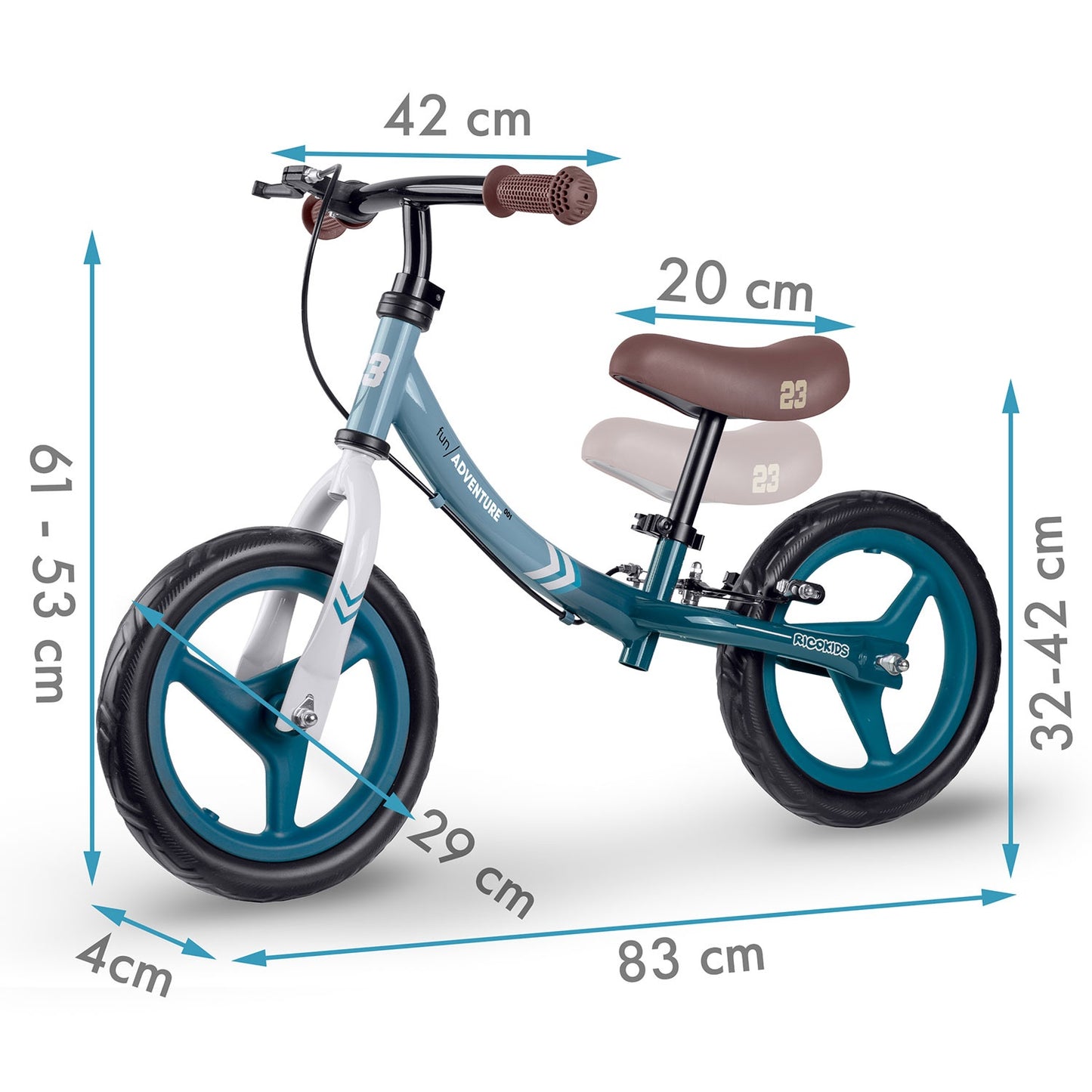 Kids' Balance Bike – Lightweight, Adjustable Seat