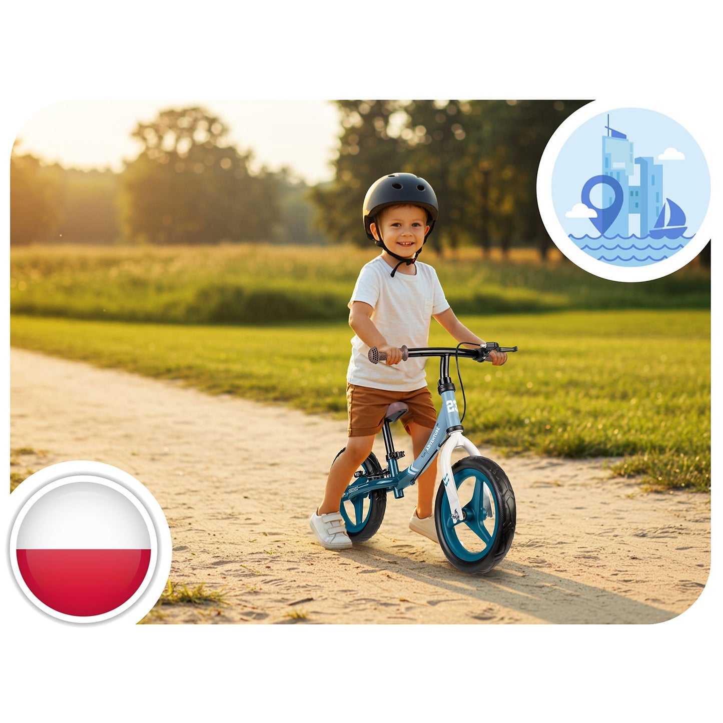 Kids' Balance Bike – Lightweight, Adjustable Seat