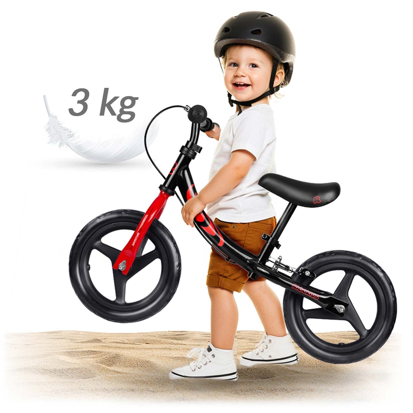 Kids' Balance Bike, Lightweight, Adjustable Seat
