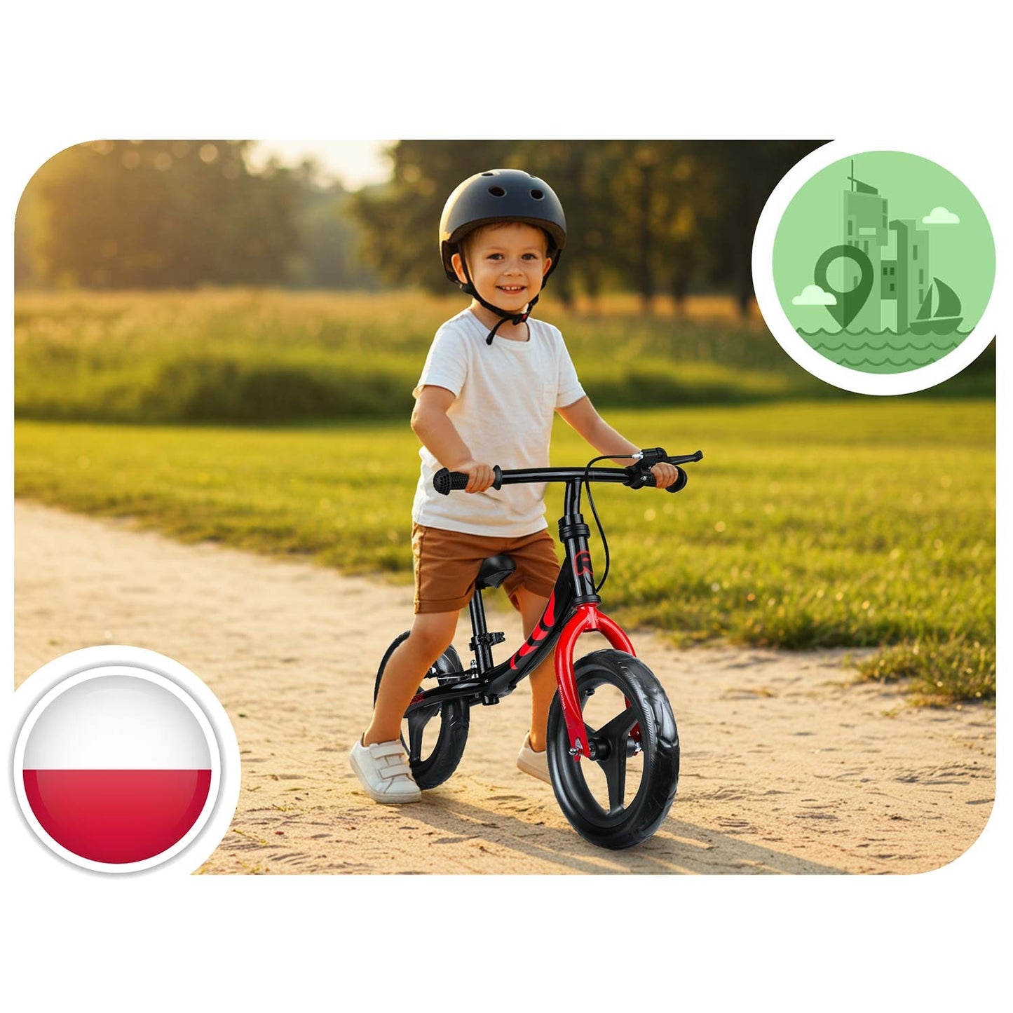 Kids' Balance Bike, Lightweight, Adjustable Seat