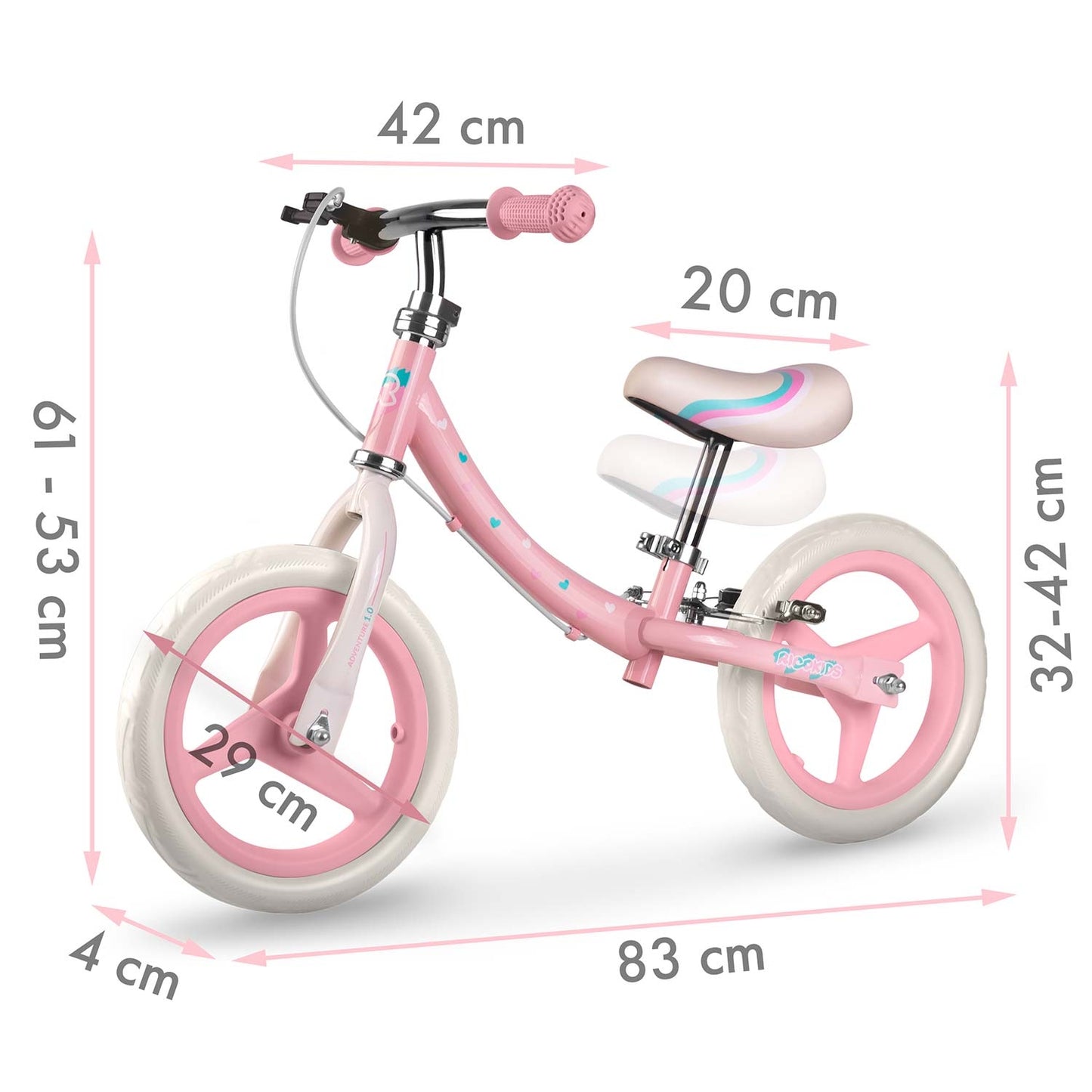 Kids' Balance Bike – Lightweight, Adjustable Seat