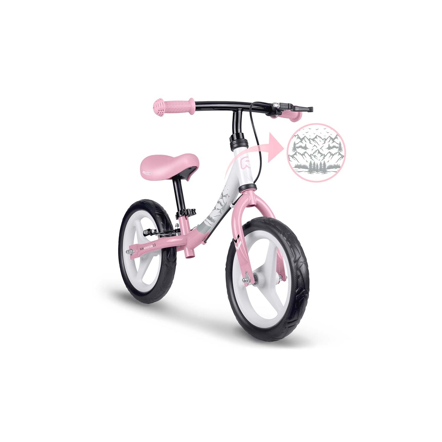 Kids' Balance Bike, Lightweight, Adjustable Seat