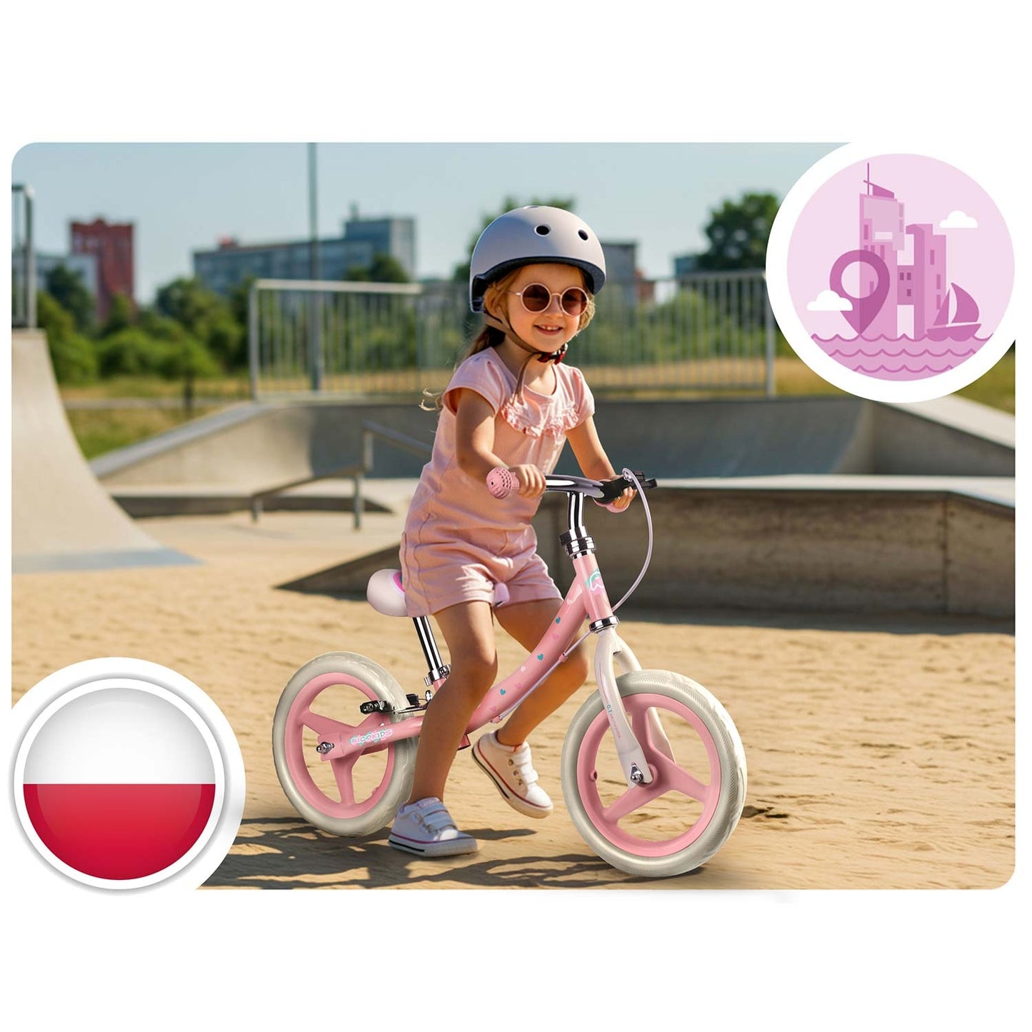 Kids' Balance Bike – Lightweight, Adjustable Seat