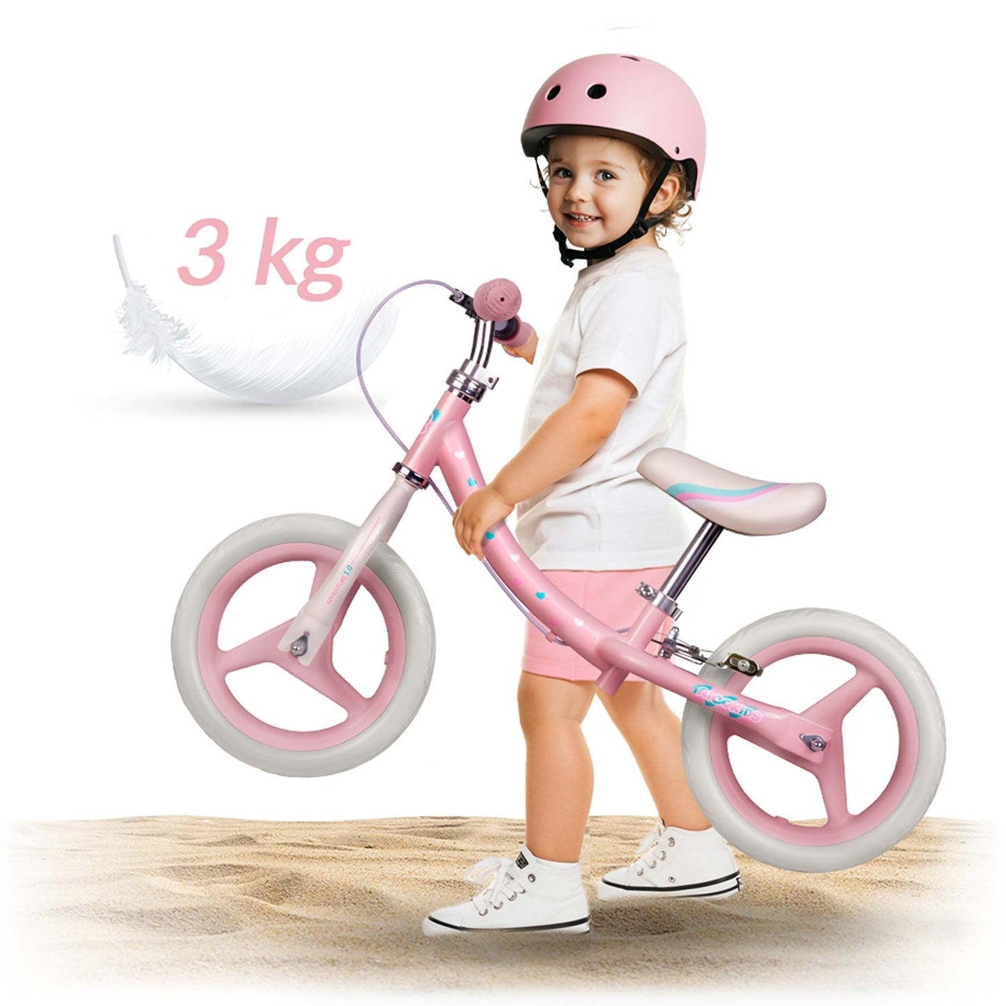 Kids' Balance Bike – Lightweight, Adjustable Seat