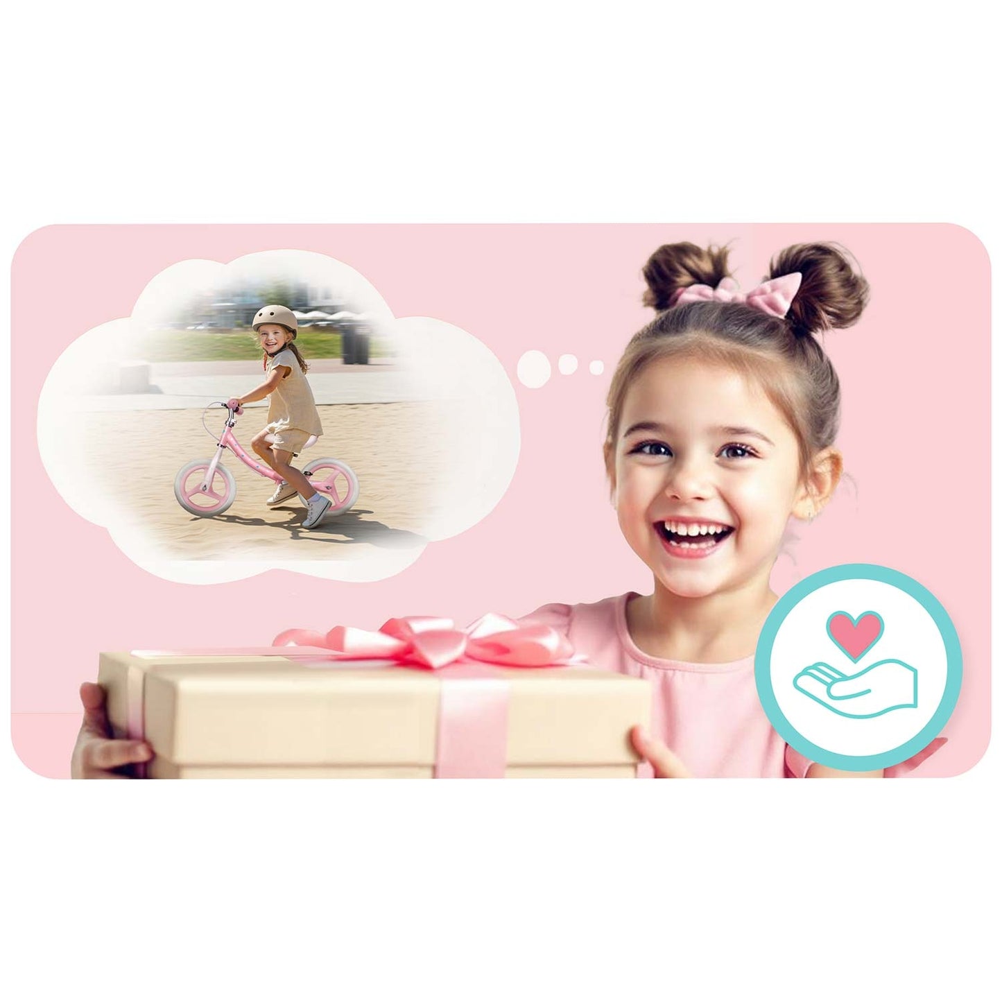 Kids' Balance Bike – Lightweight, Adjustable Seat
