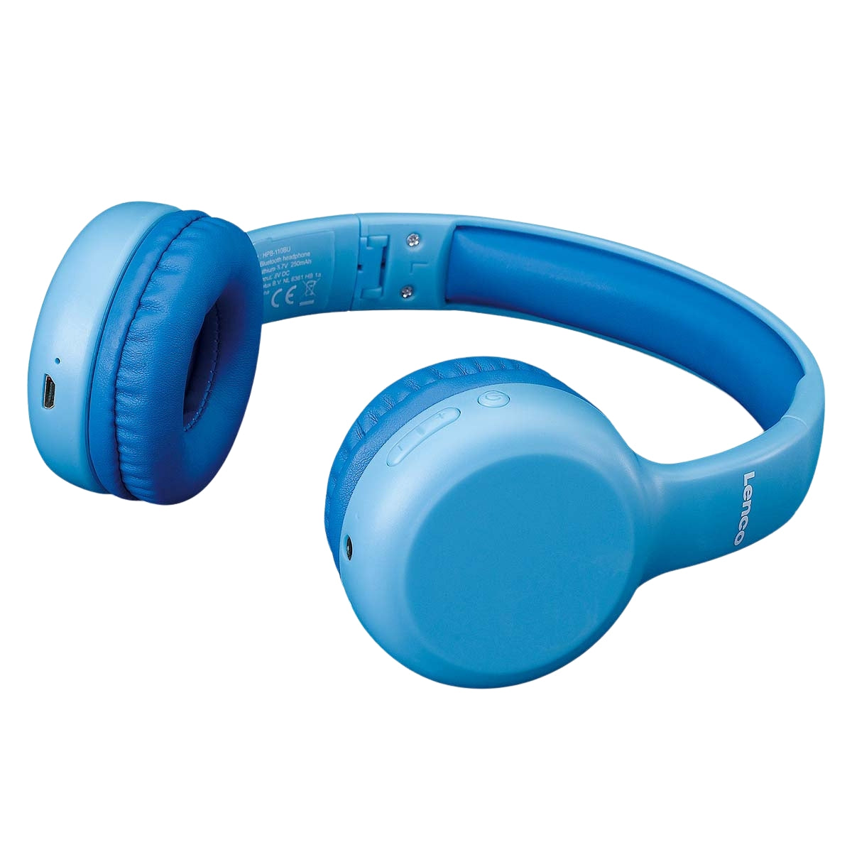 Kids Bluetooth Headphones with Volume Limiter, Blue