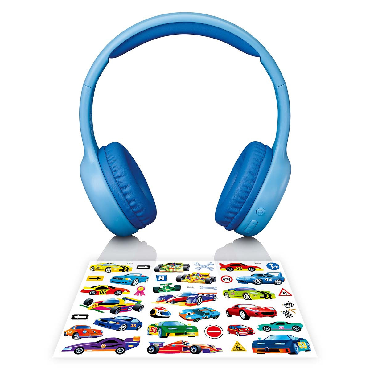 Kids Bluetooth Headphones with Volume Limiter, Blue