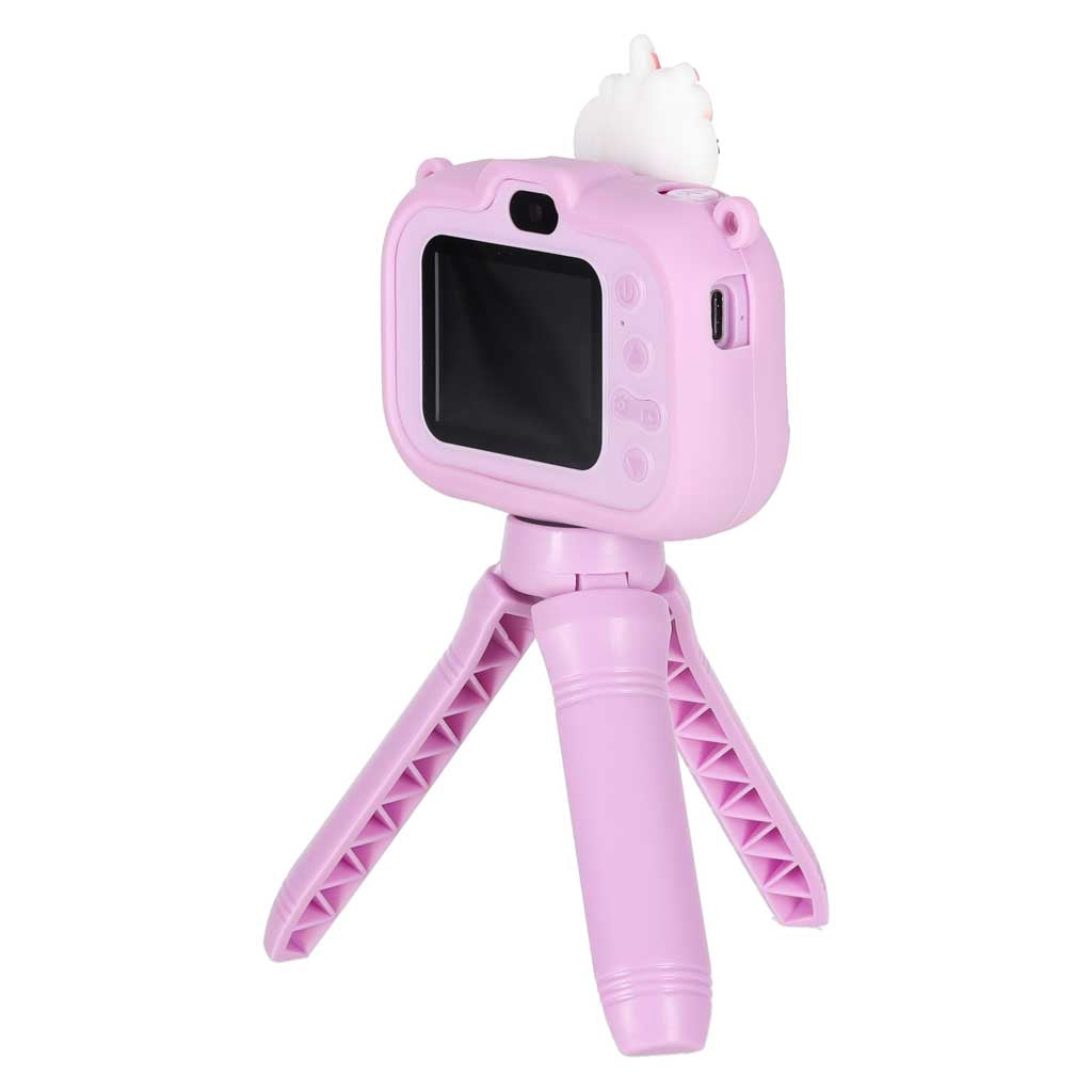 Kids Digital Camera, Unicorn Tripod, 1080P, Purple