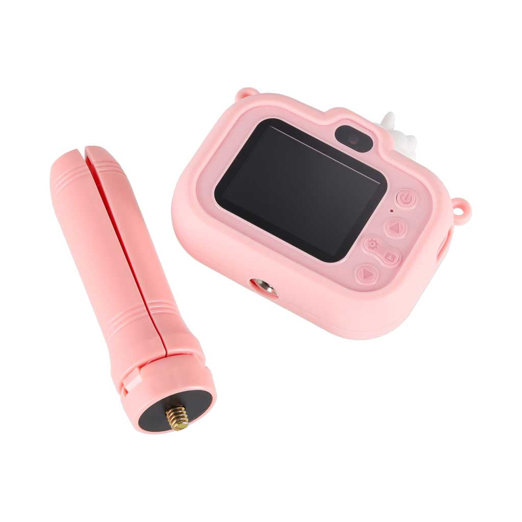 Kids Digital Camera, Unicorn, Tripod, Dual Lens 1080P