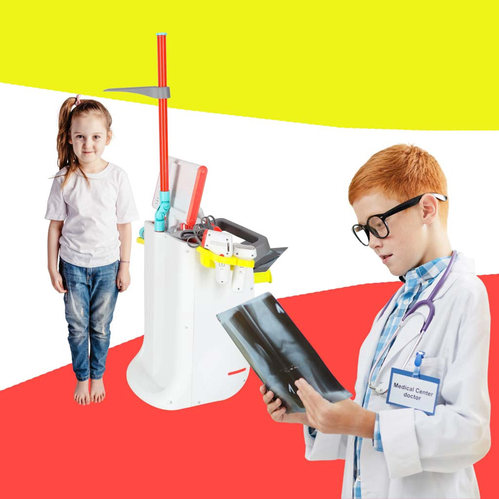 Kids Doctor Playset, Interactive Medical Station, Lights Sounds