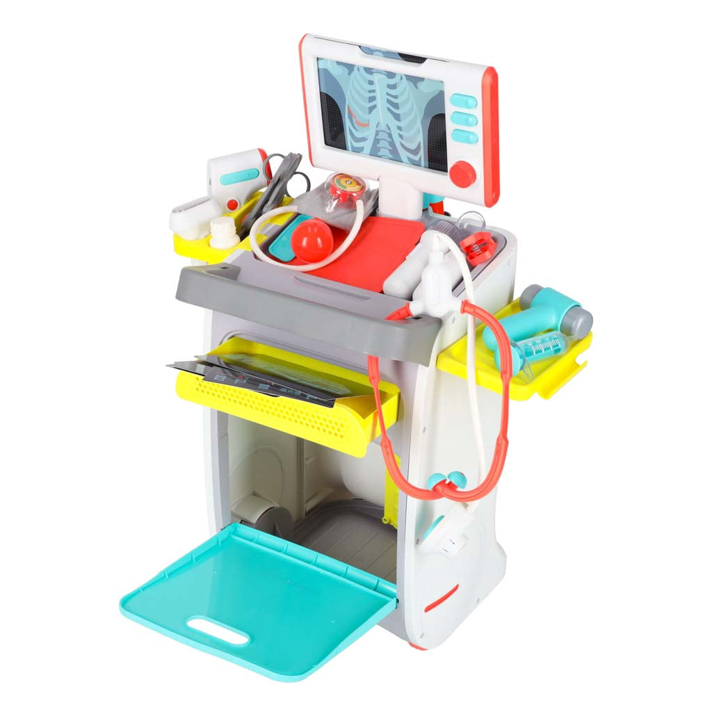 Kids Doctor Playset, Interactive Medical Station, Lights Sounds