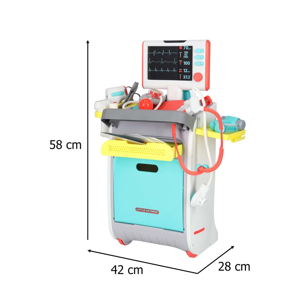 Kids Doctor Playset, Interactive Medical Station, Lights Sounds