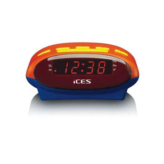 Kids' FM Clock Radio with Dual Alarms and Snooze Function