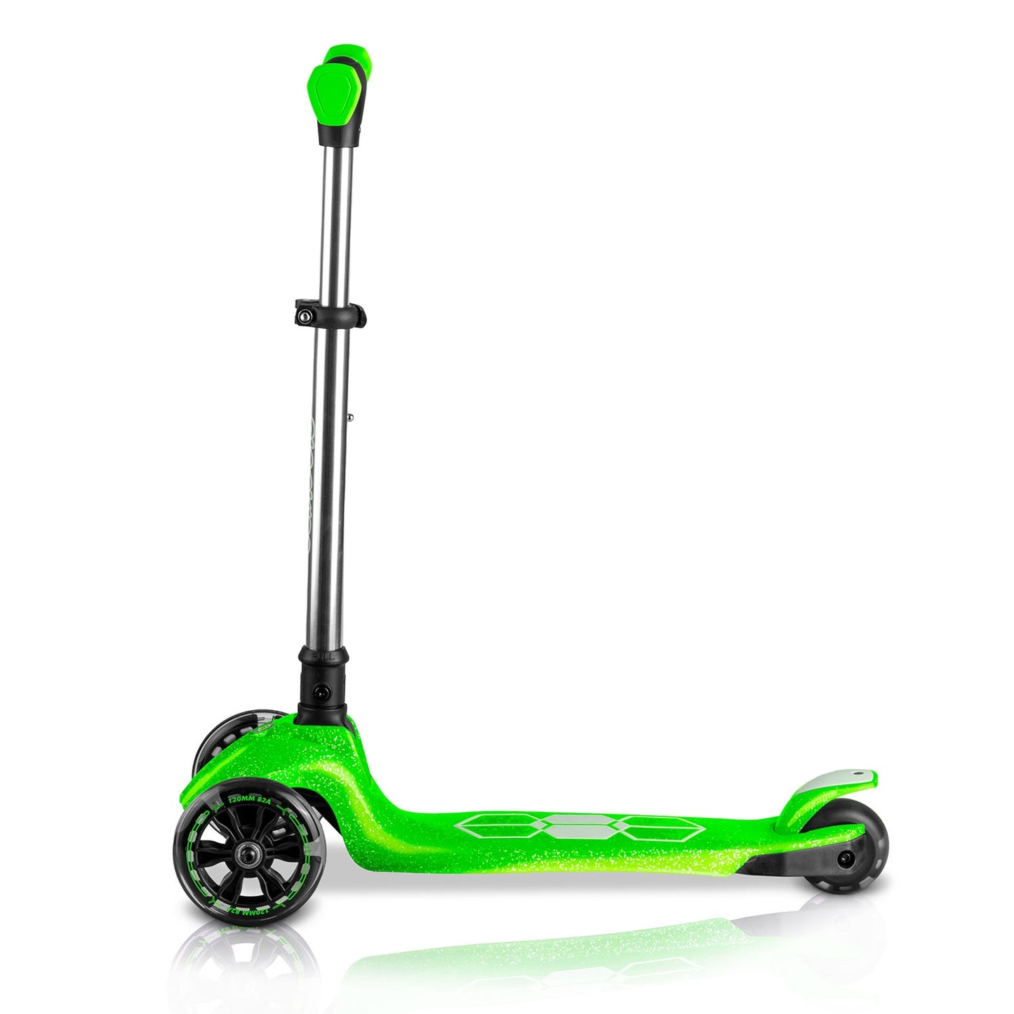 Kids' Green LED Light-Up 3-Wheel Balance Scooter