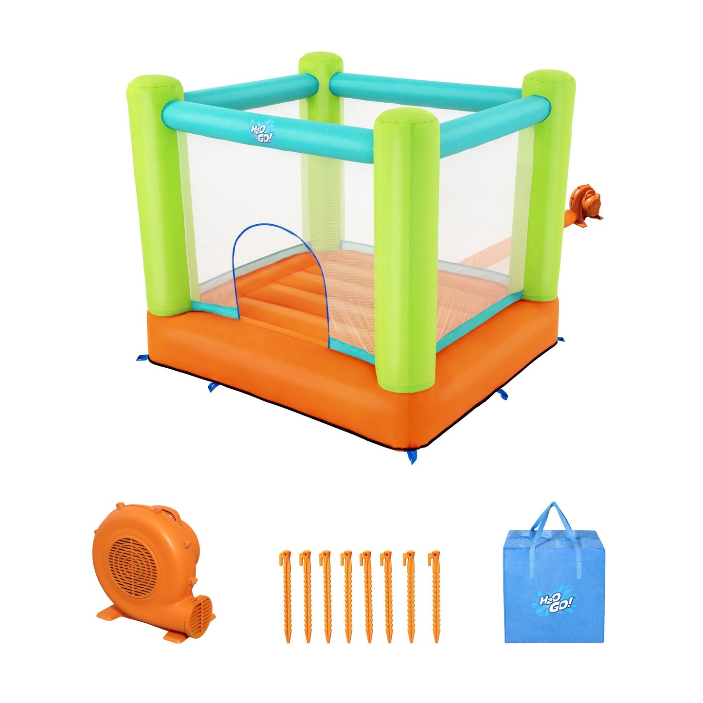 Kids Indoor/Outdoor Inflatable Bouncer with Blower
