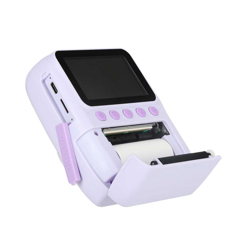 Kids Instant Print Camera, 16x Zoom, Markers, Purple