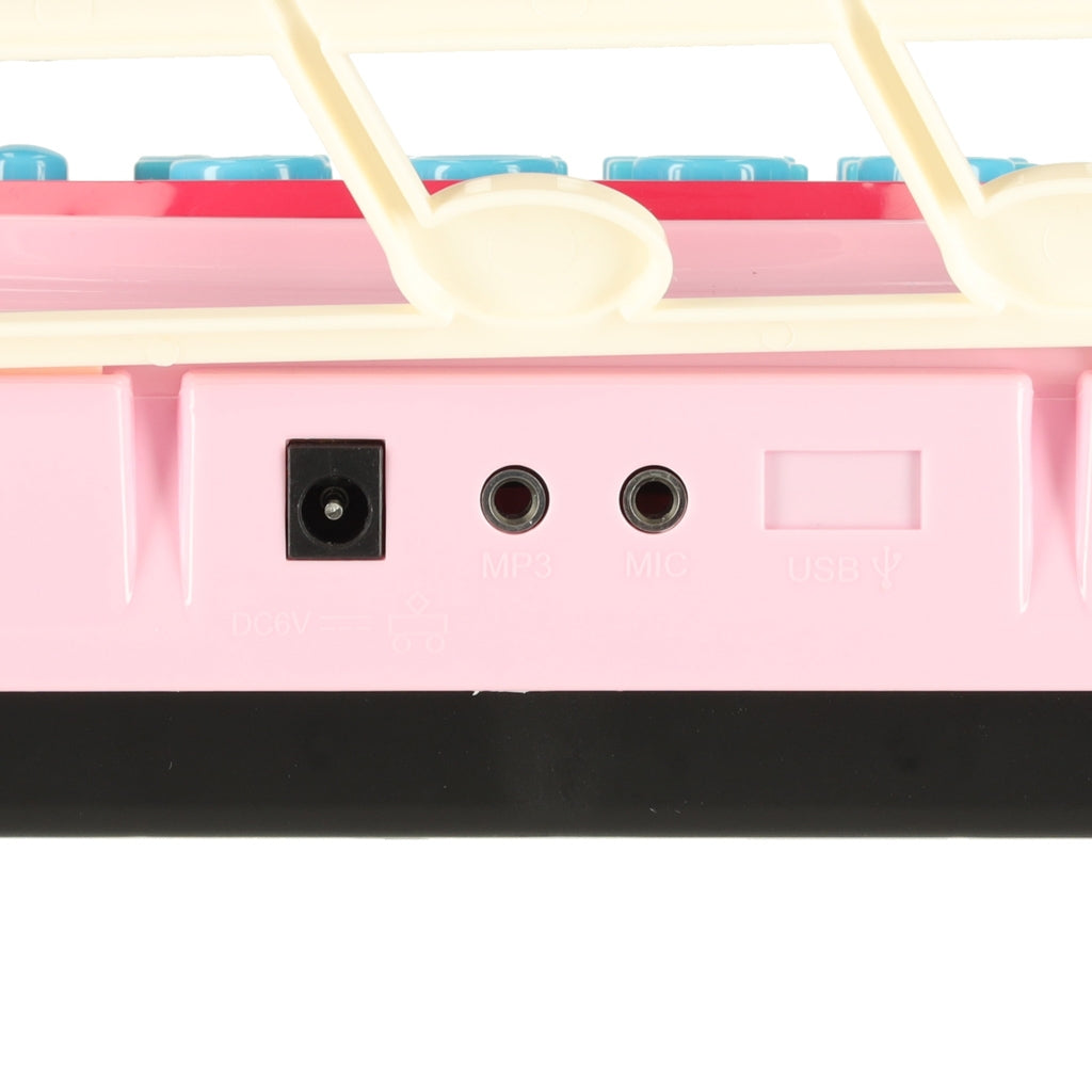 Kids Piano Keyboard, 37 Keys, Microphone & Tripod, Pink