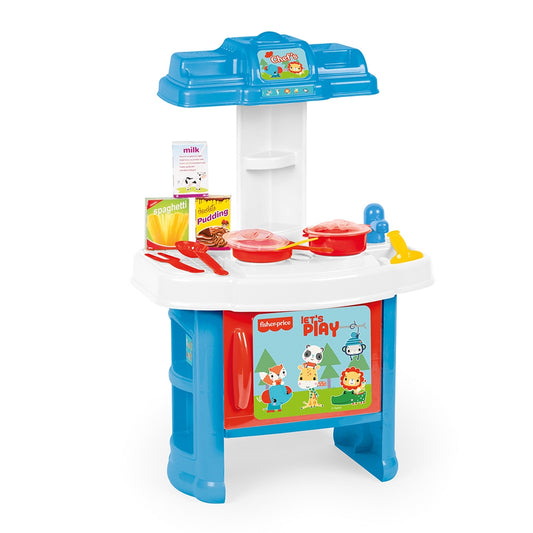 Kids Play Kitchen Set with Cookware and Food, 19 Pieces