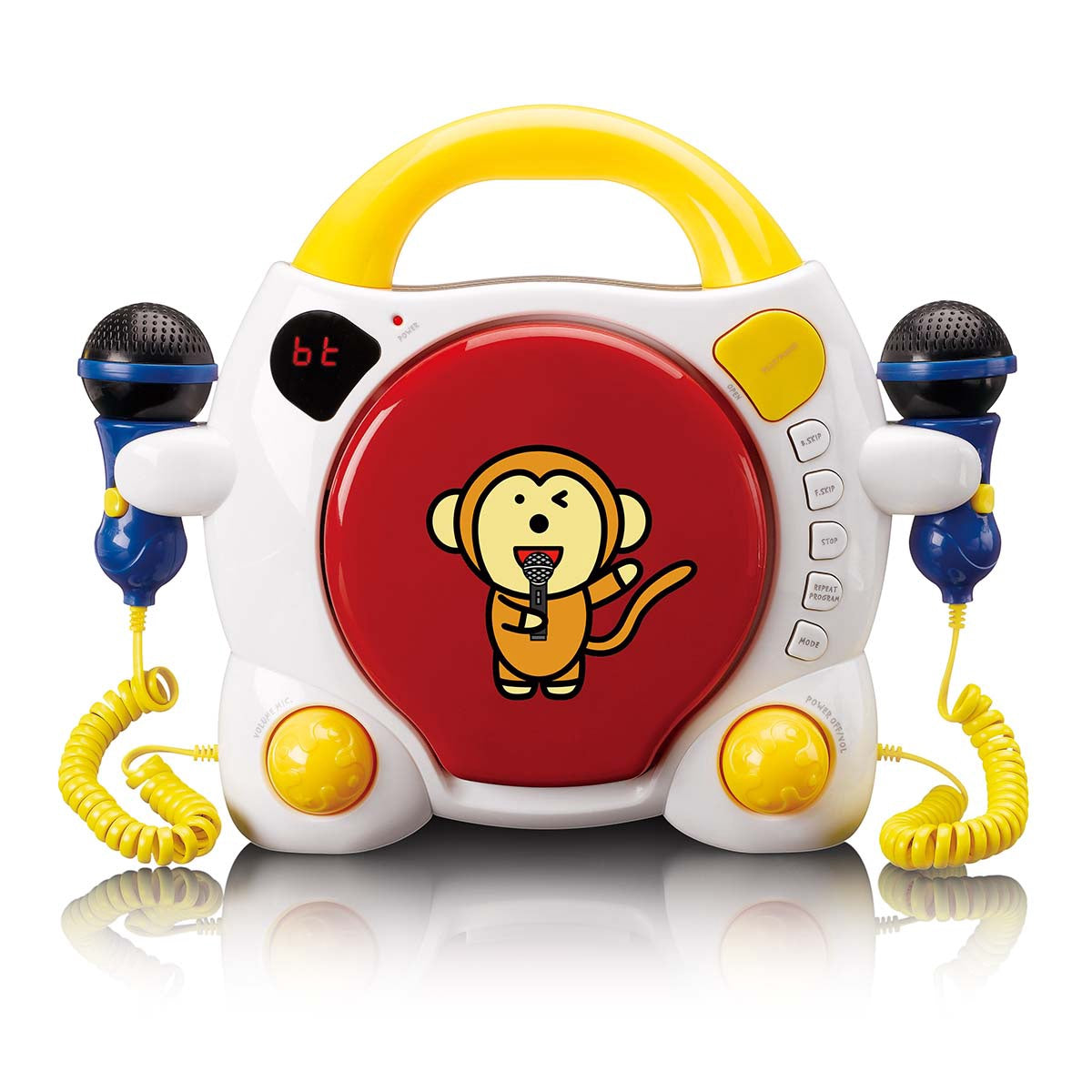 Kids Portable Bluetooth CD Player with 2 Mics & Antishock