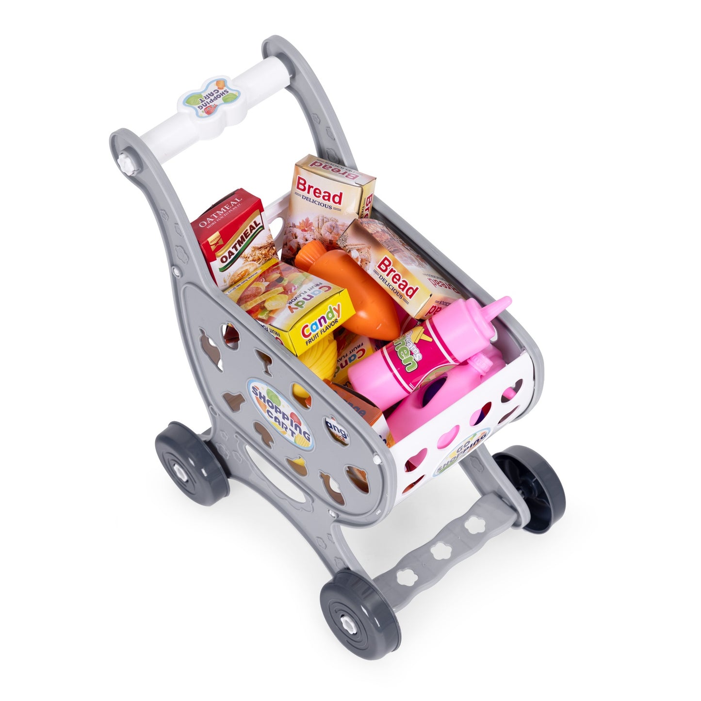 Kids Shopping Cart with 18 Accessories – Ages 3+