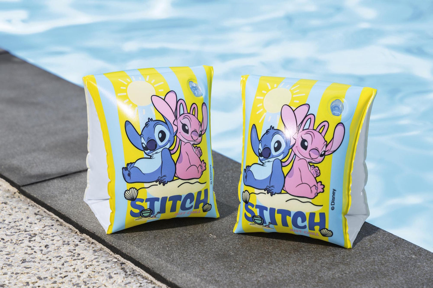 Kids Swim Armbands, Lilo & Stitch Design, Easy Inflate
