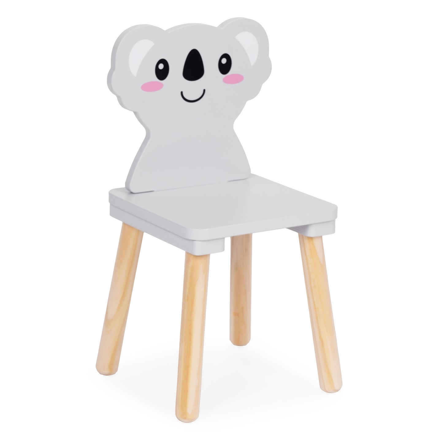 Kids Table and 2 Chairs Set, Koala Design, Wood MDF