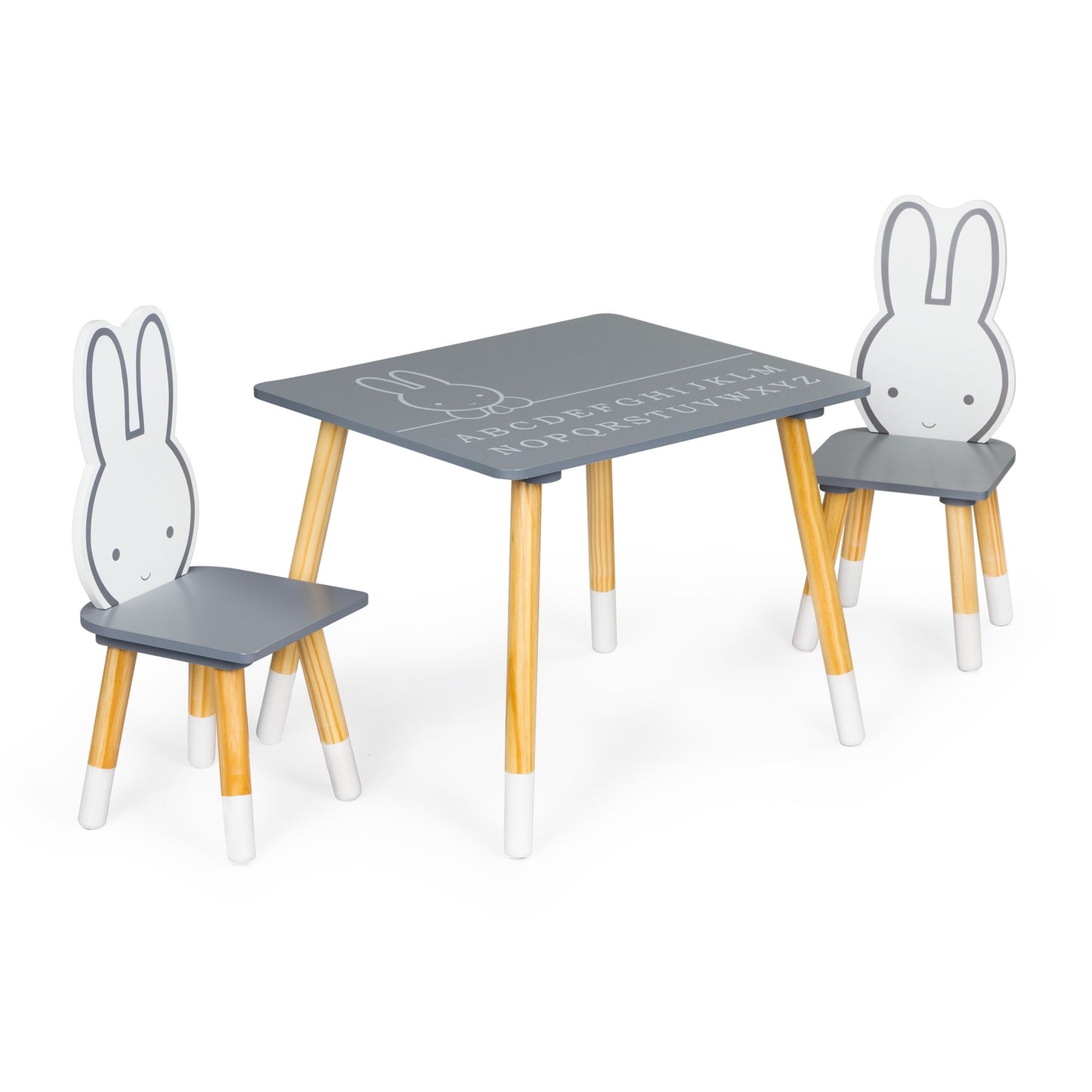 Kids Table and 2 Chairs Set – Wooden Furniture
