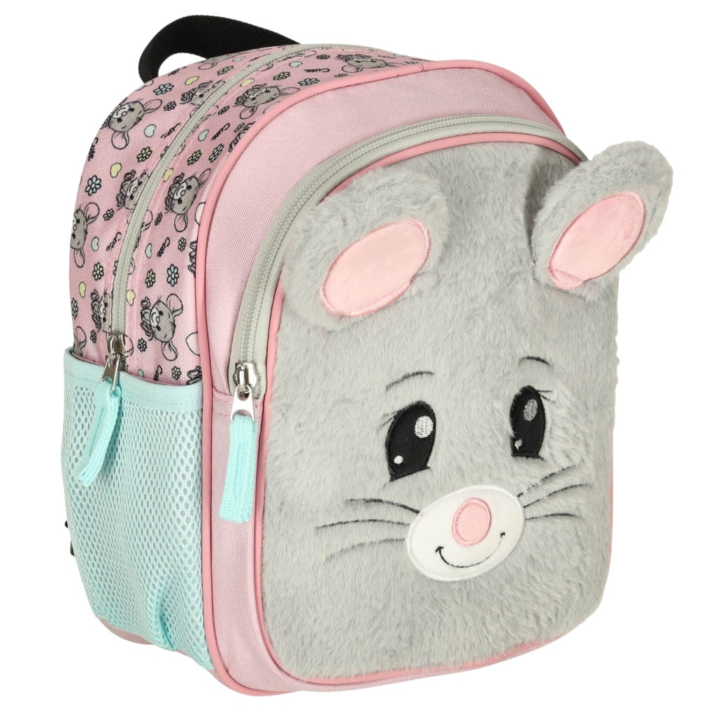 Kindergarten backpack 10.5 inch mouse blue-grey