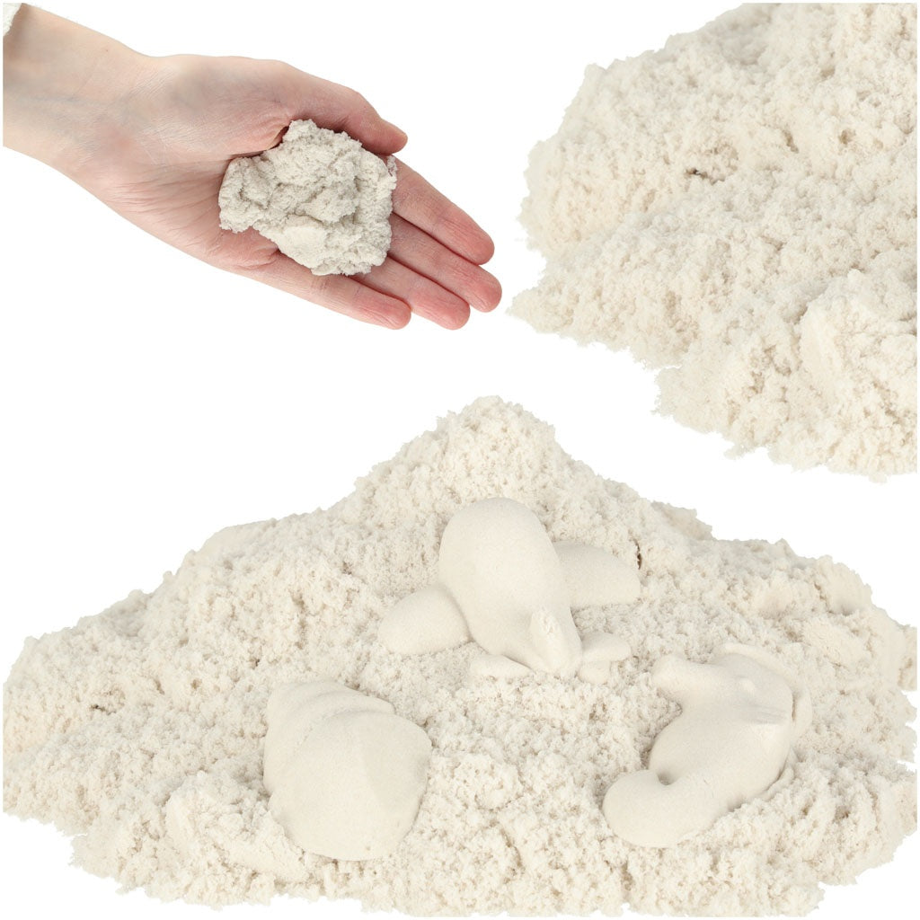 Kinetic sand 1kg in a bag white